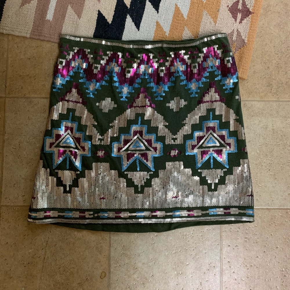 💕 Tribal Sequin Skirt